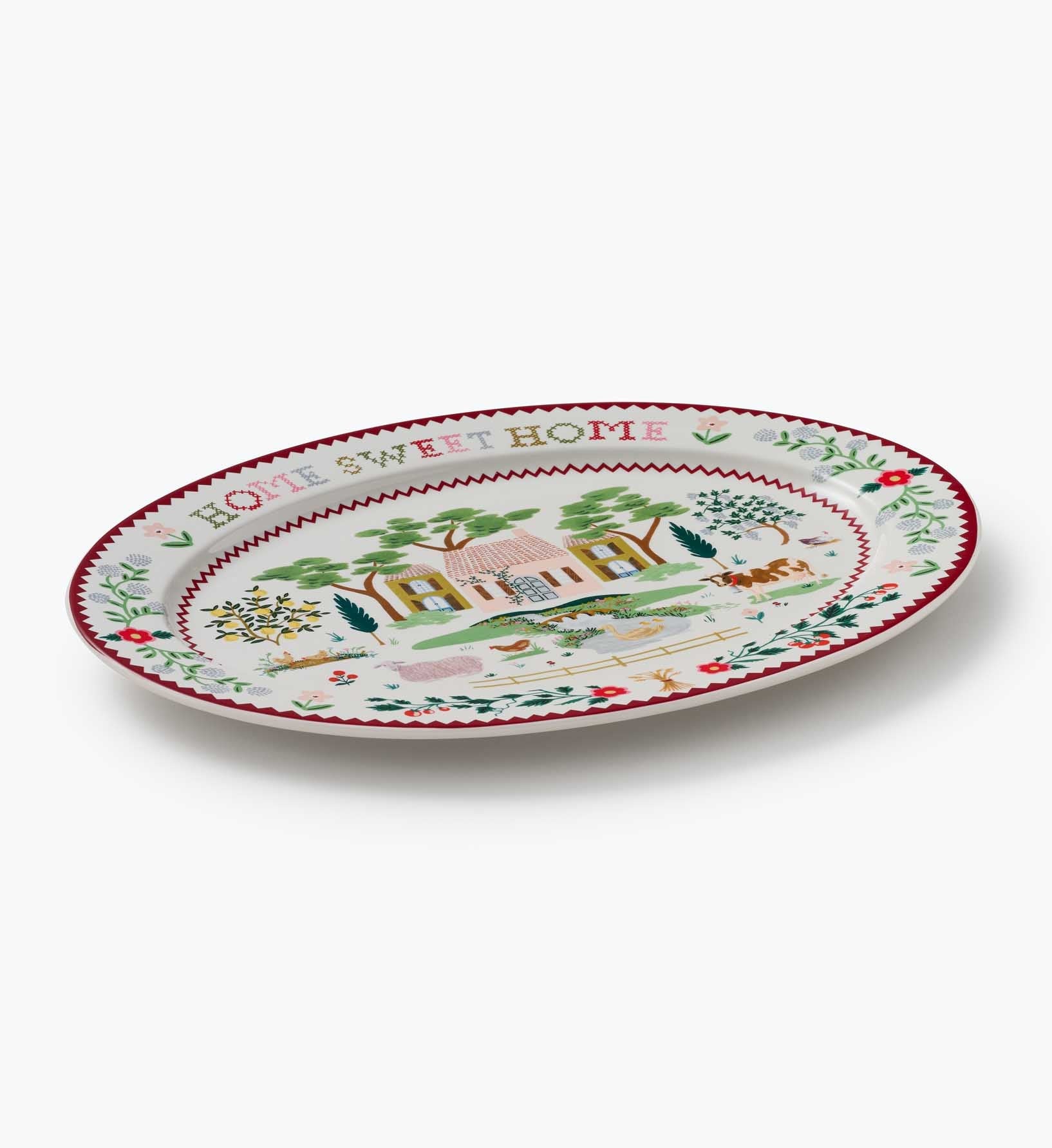 Home Sweet Home Large Porcelain Serving Platter