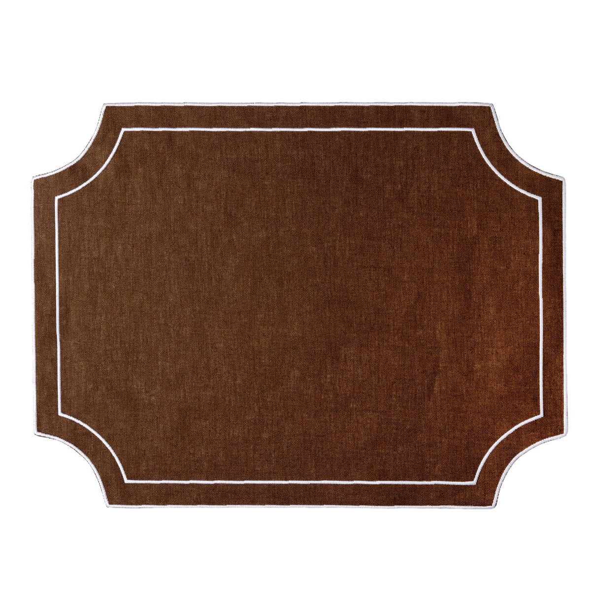 Vietri Tessuti Brown Rectangle Placemats, Set of 4