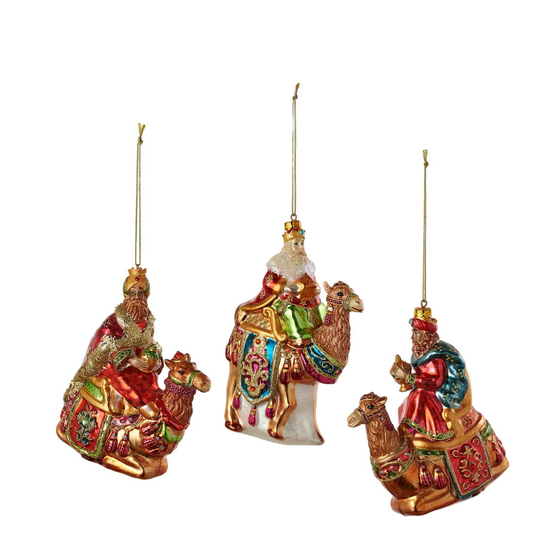 Three Kings Ornaments, Set of 3