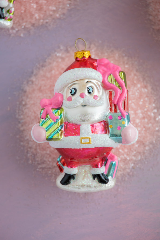 Glitterville Christmas Baby Papa Noel Ornament, Gifts