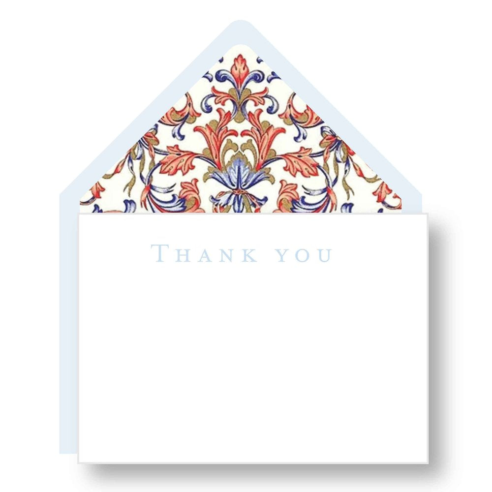 Letterpress Thank You Notes, Box of 6