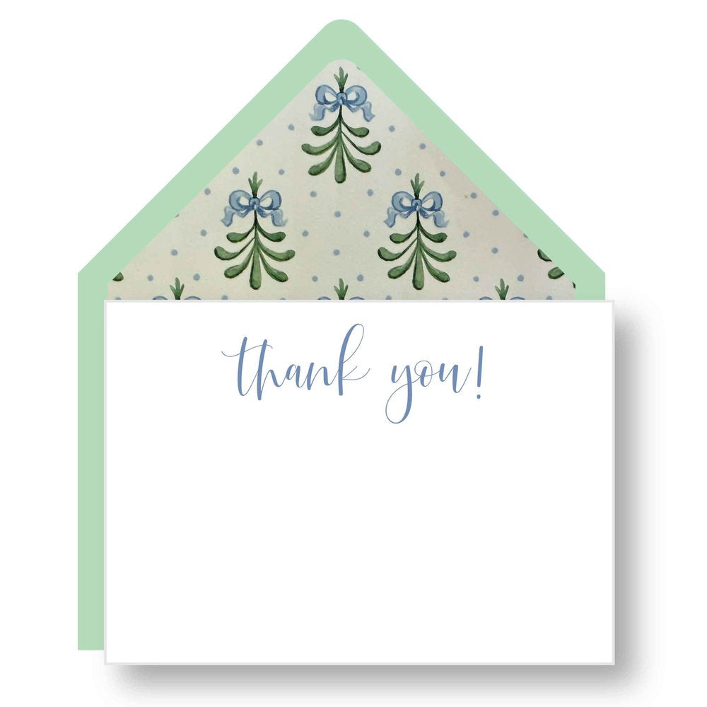 Letterpress Thank You Notes, Box of 6