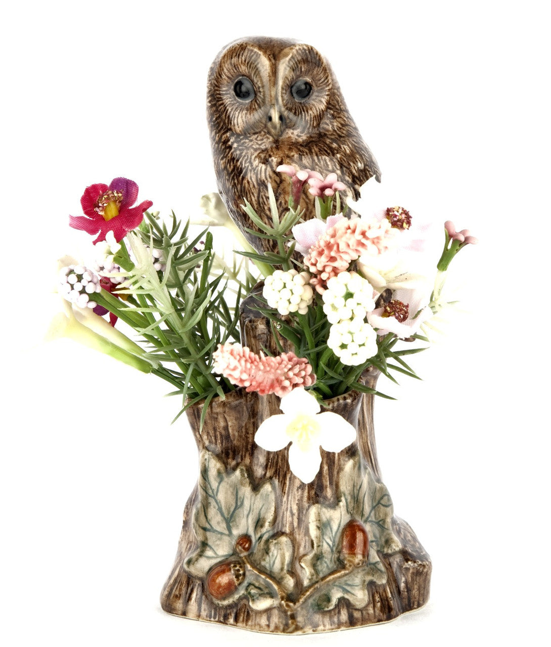 Quail Ceramics Tawny Owl Bud Vase