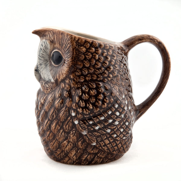 Quail Ceramics Tawny Owl Jug, Large - Hunt and Bloom
