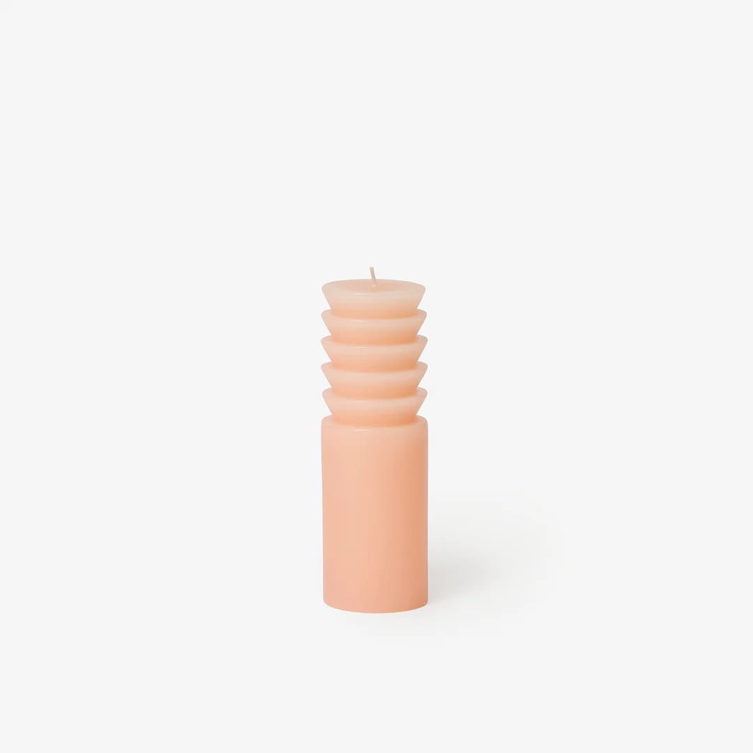 Totem Candle, Medium Blush