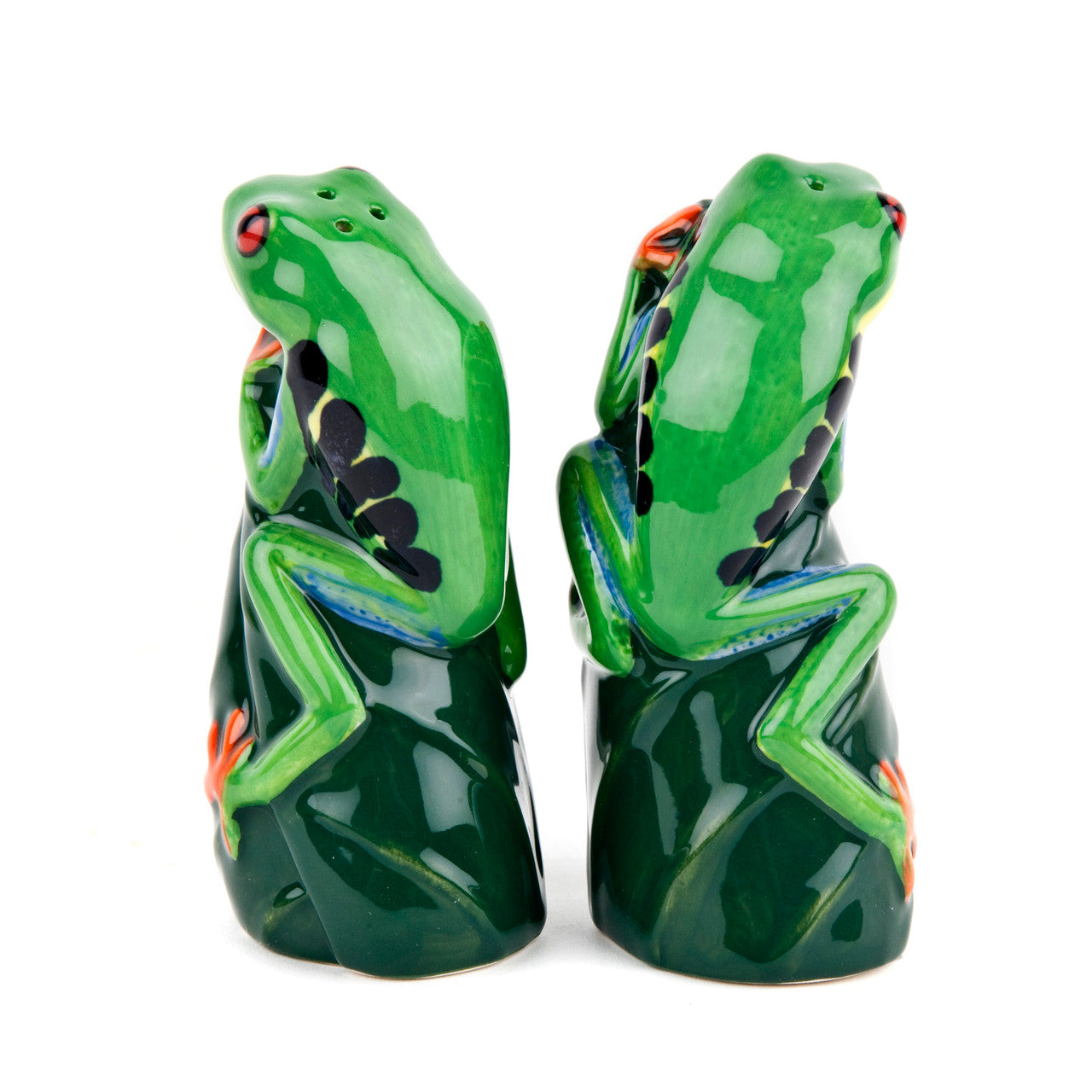Quail Ceramics Tree Frog Salt & Pepper Set