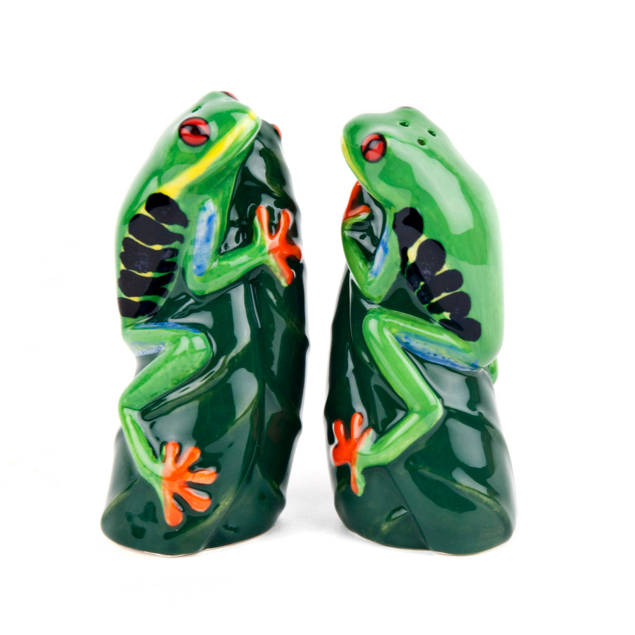 Quail Ceramics Tree Frog Salt & Pepper Set