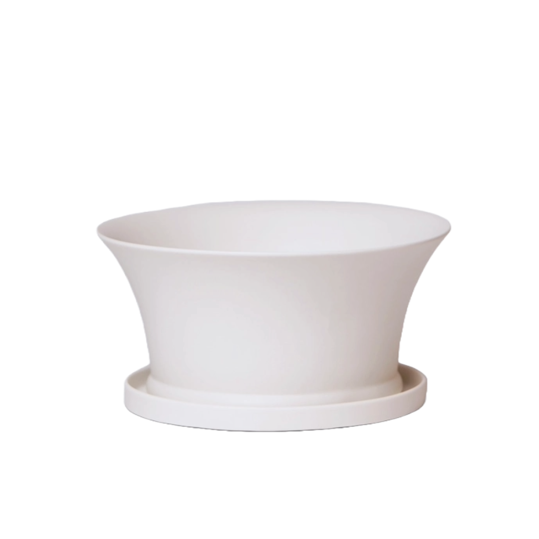 Porcelain Bulb Pan, White