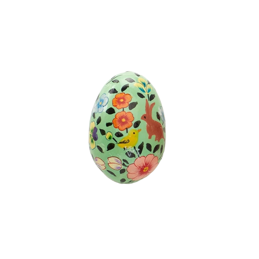 Hand Painted Papier Mache Egg