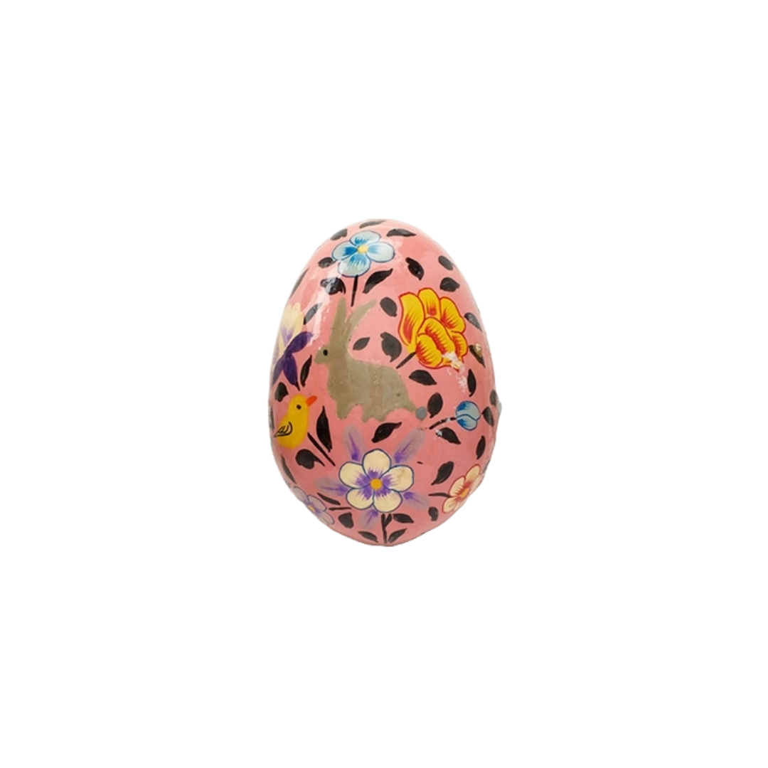 Hand Painted Papier Mache Egg