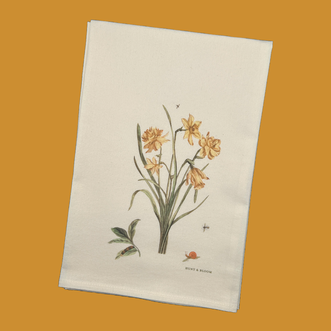 First Blooms Tea Towel