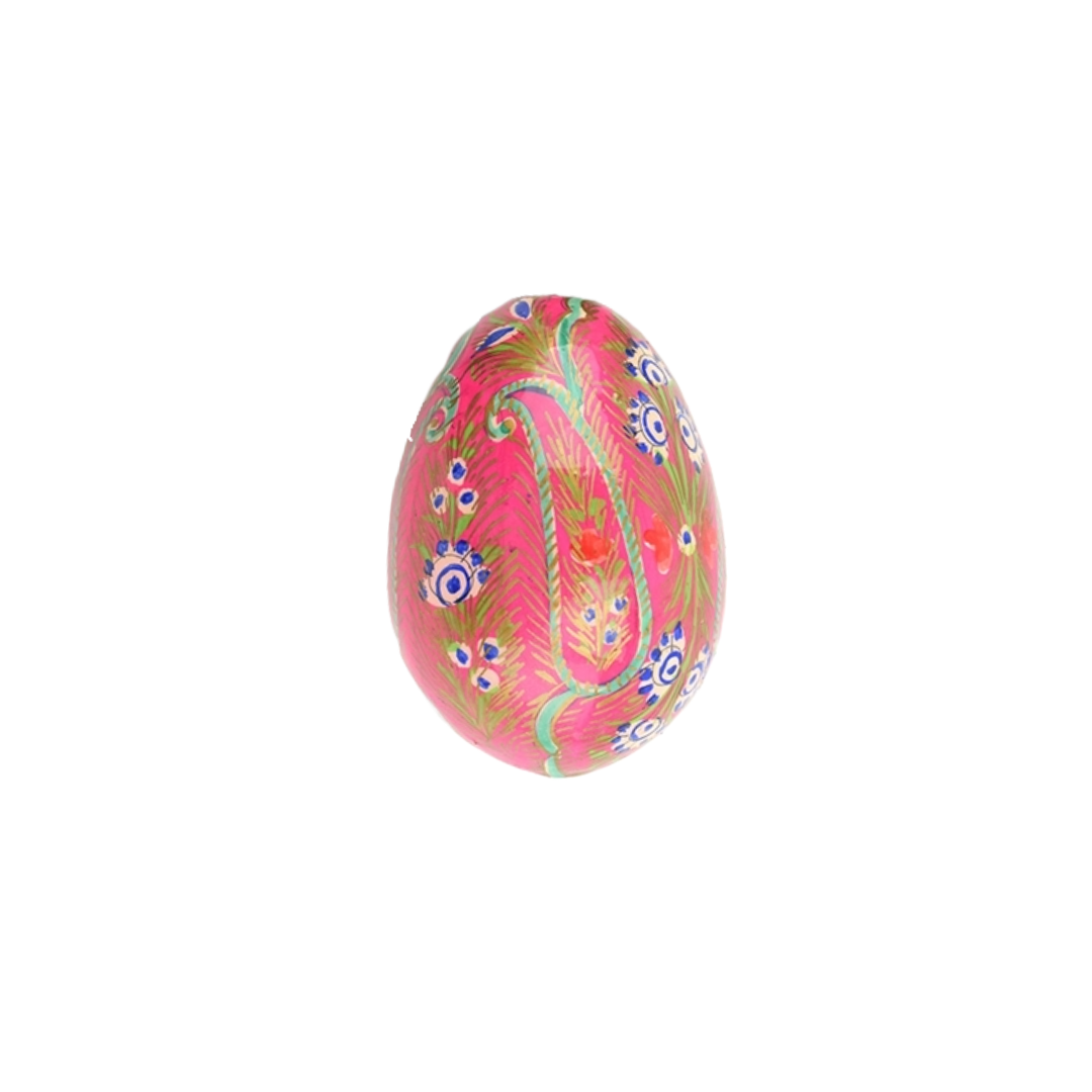 Hand Painted Papier Mache Egg