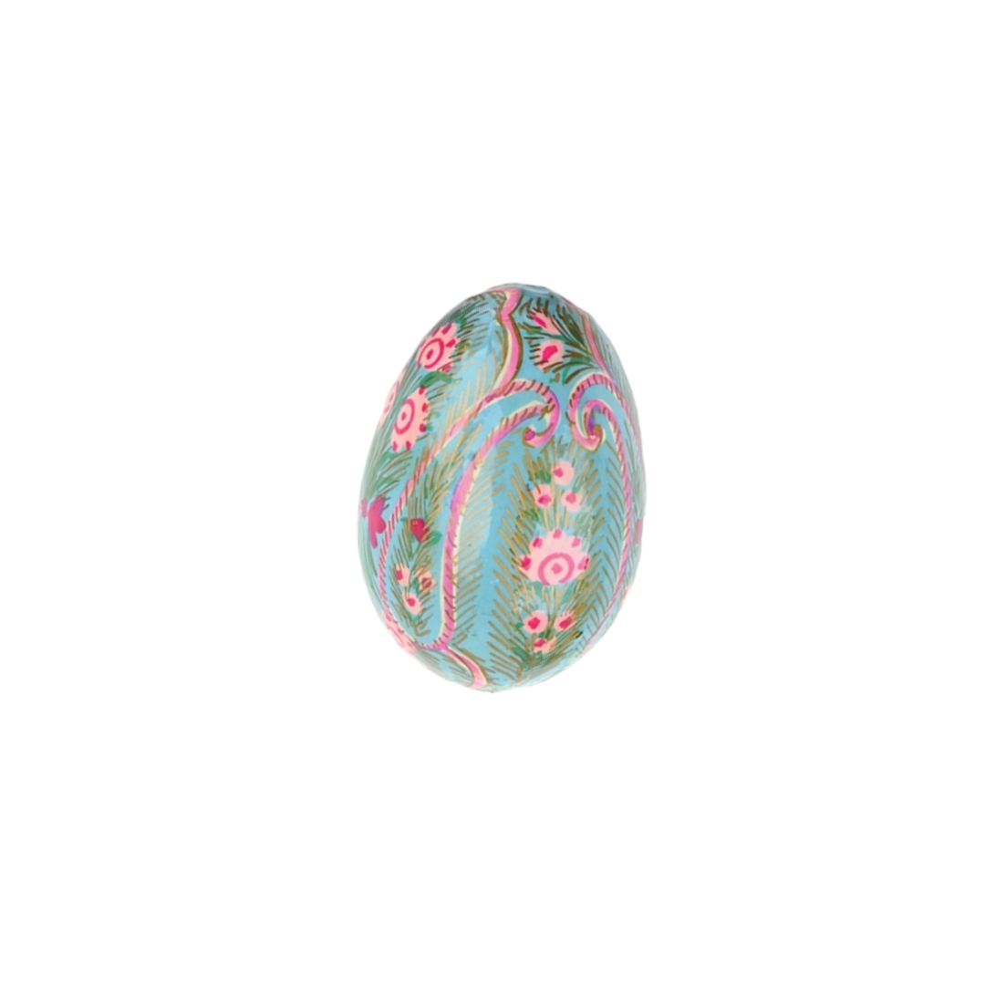 Hand Painted Papier Mache Egg