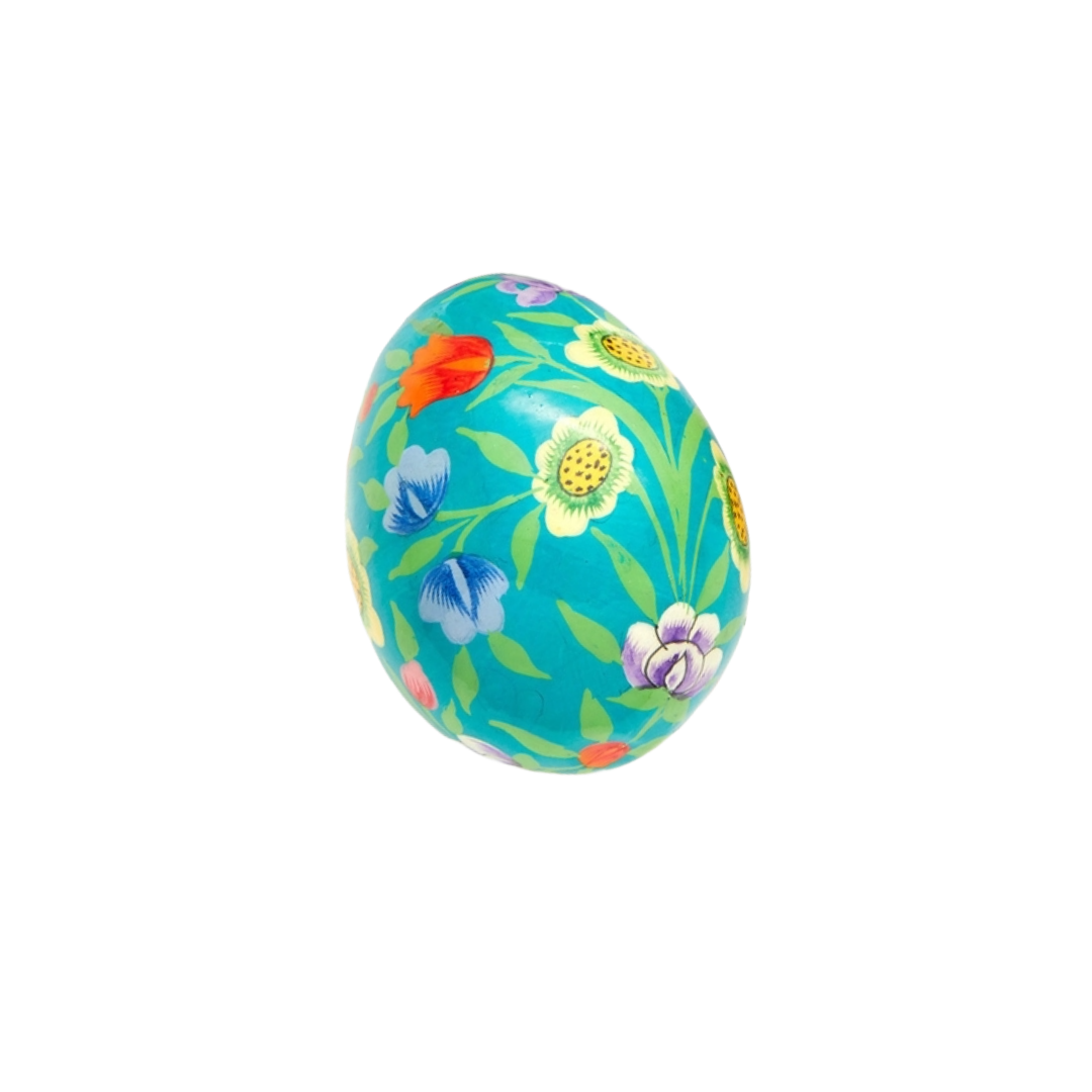 Hand Painted Papier Mache Egg