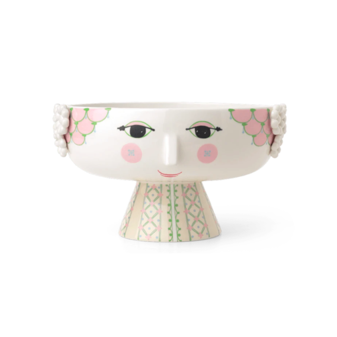 Eva Soft Pink Bowl on Stand