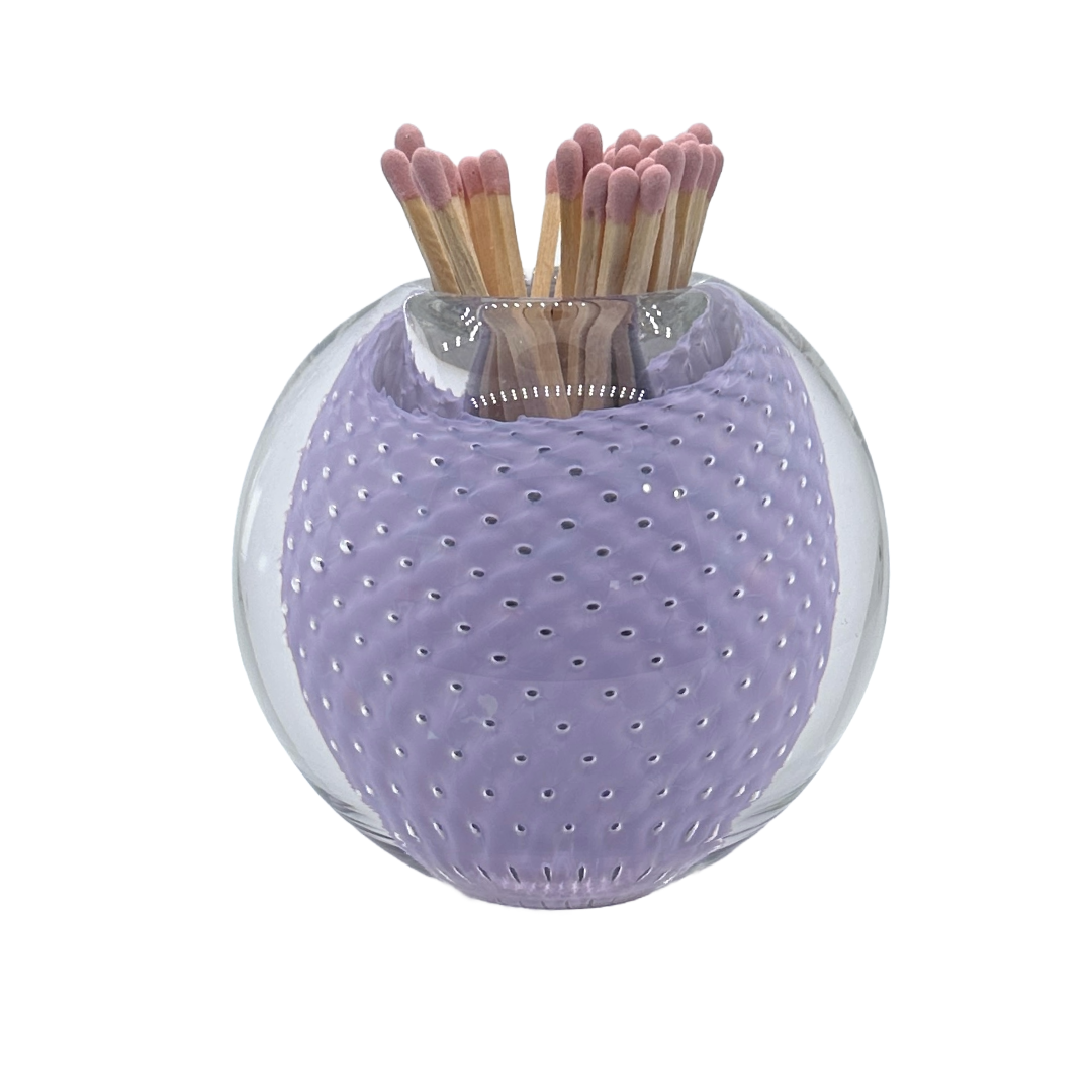 Handblown Match Strike, Lilac