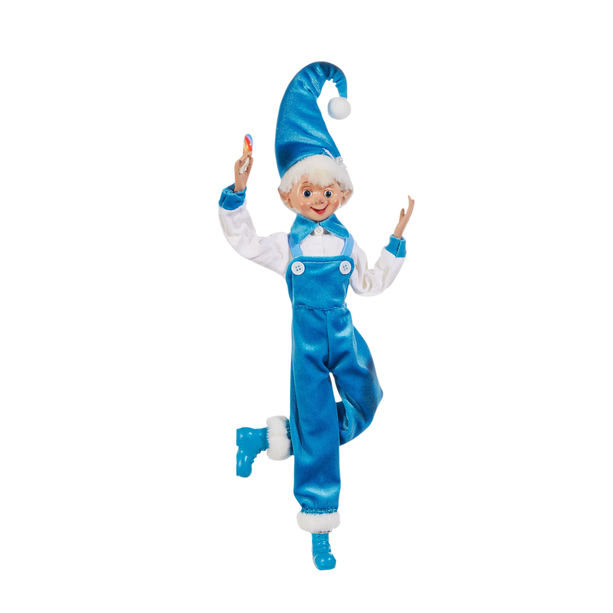 Twinkle Jolly Posable Elf, Blue