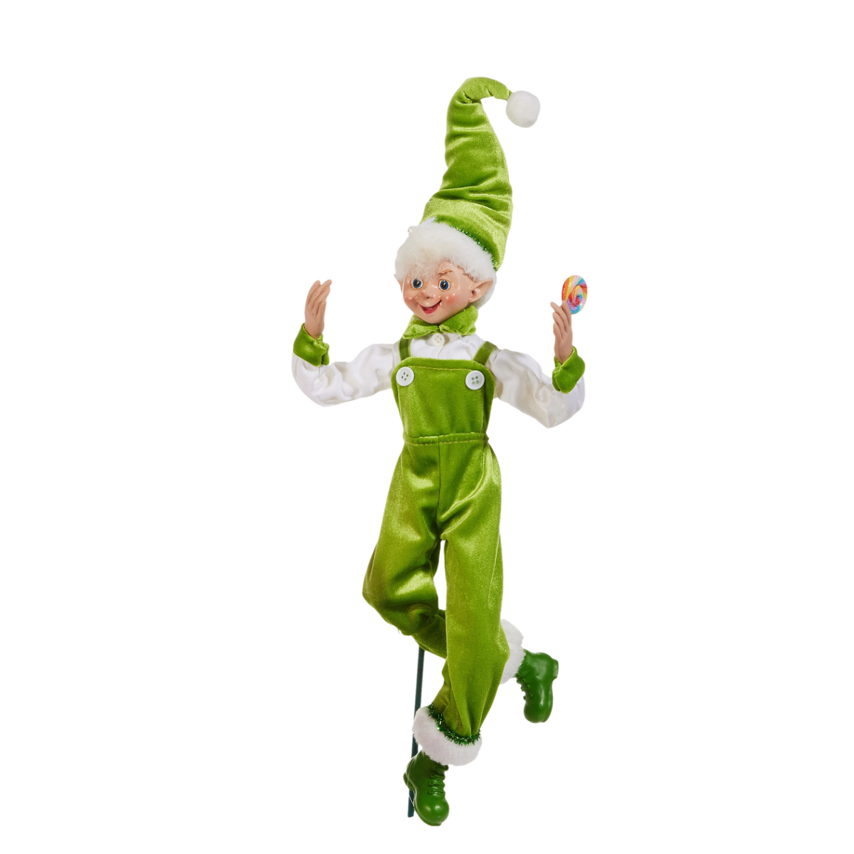 Twinkle Jolly Posable Elf, Green