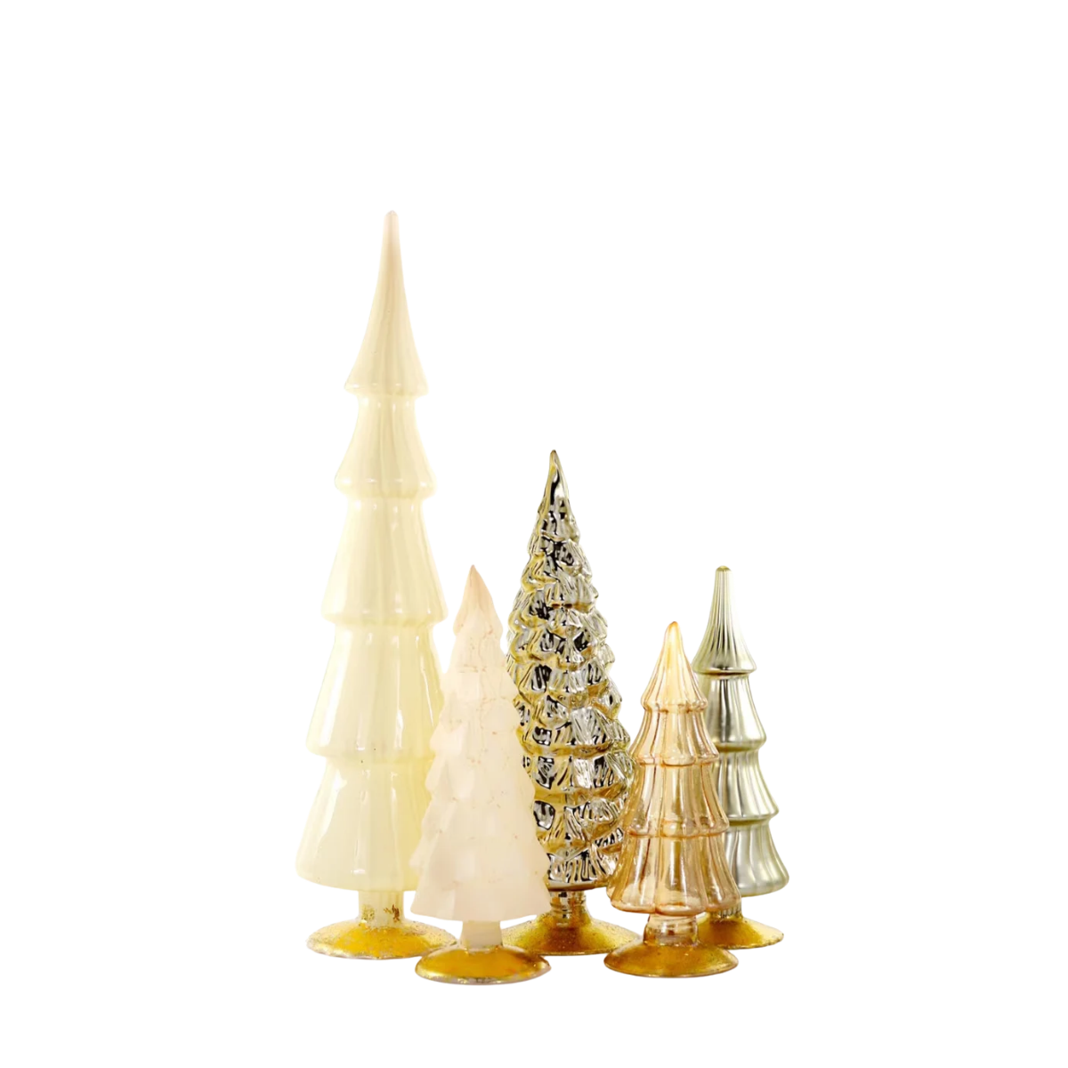 Grand Forest Glass Trees, Set of 15