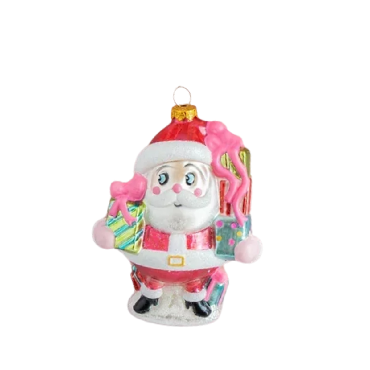 Glitterville Christmas Baby Papa Noel Ornament, Gifts