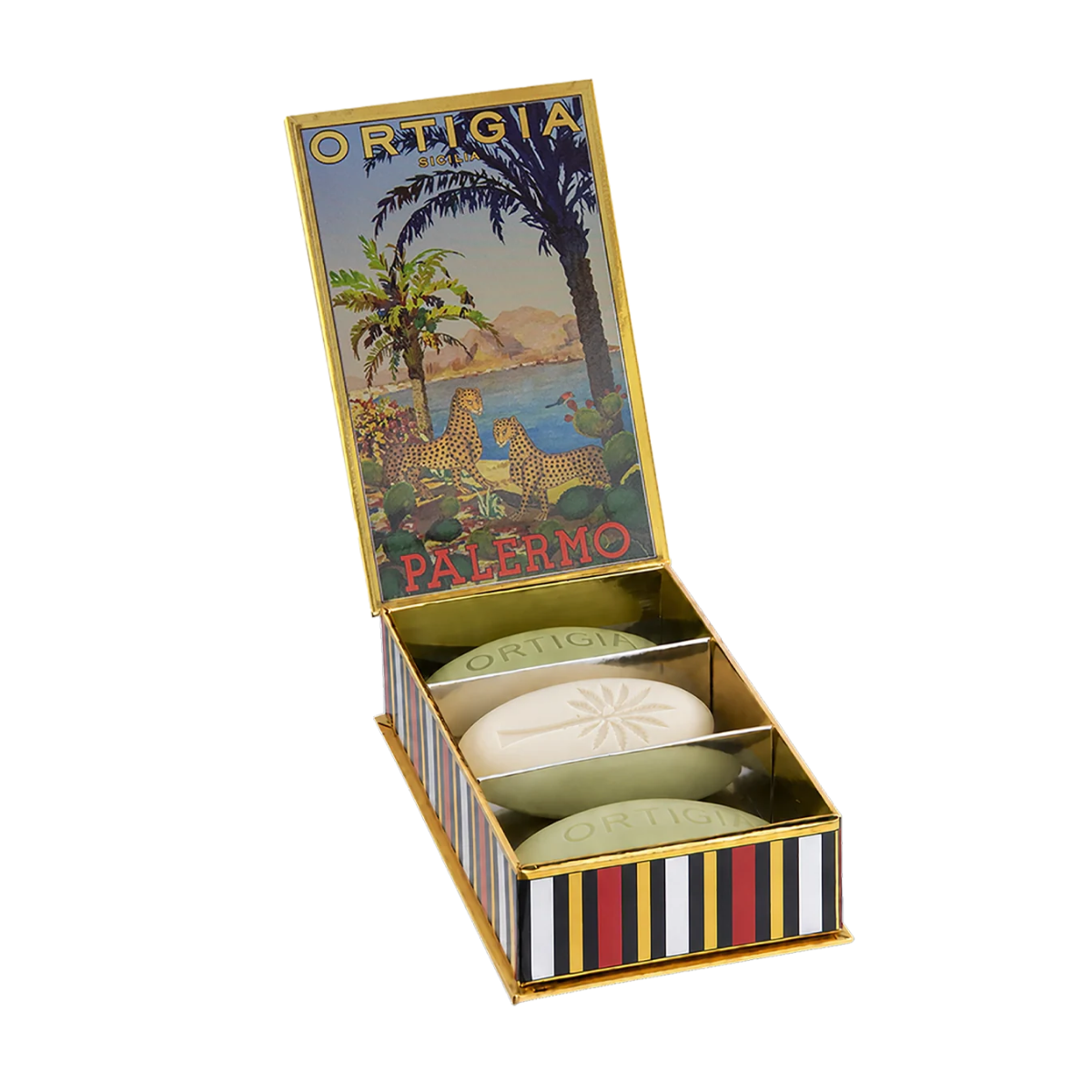Ortigia Palermo City Box of 3 Soaps