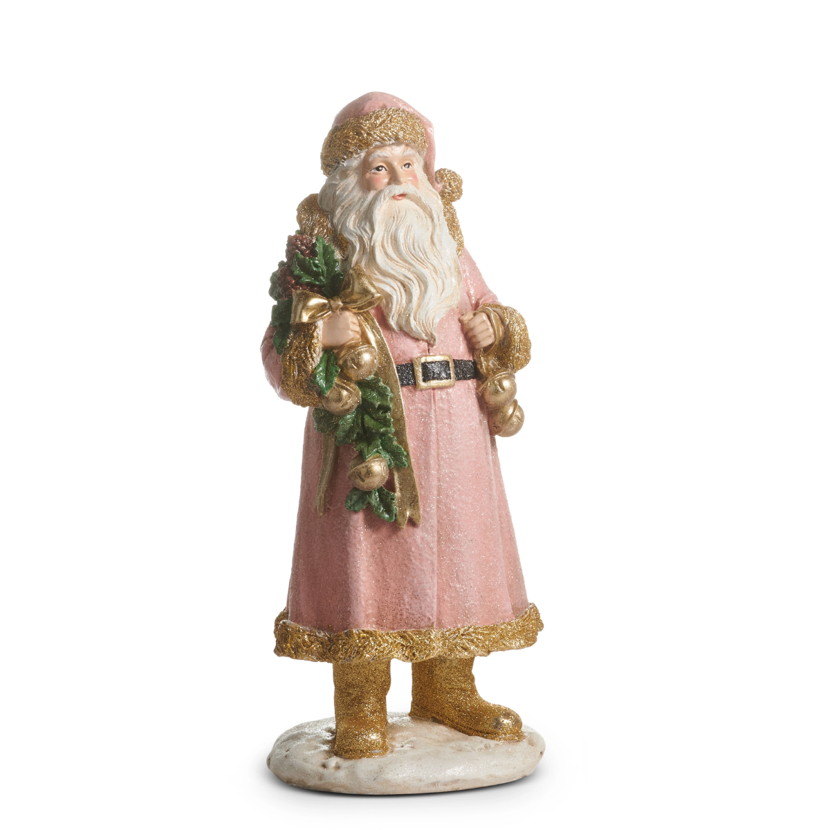 Blushing Santa with Garland
