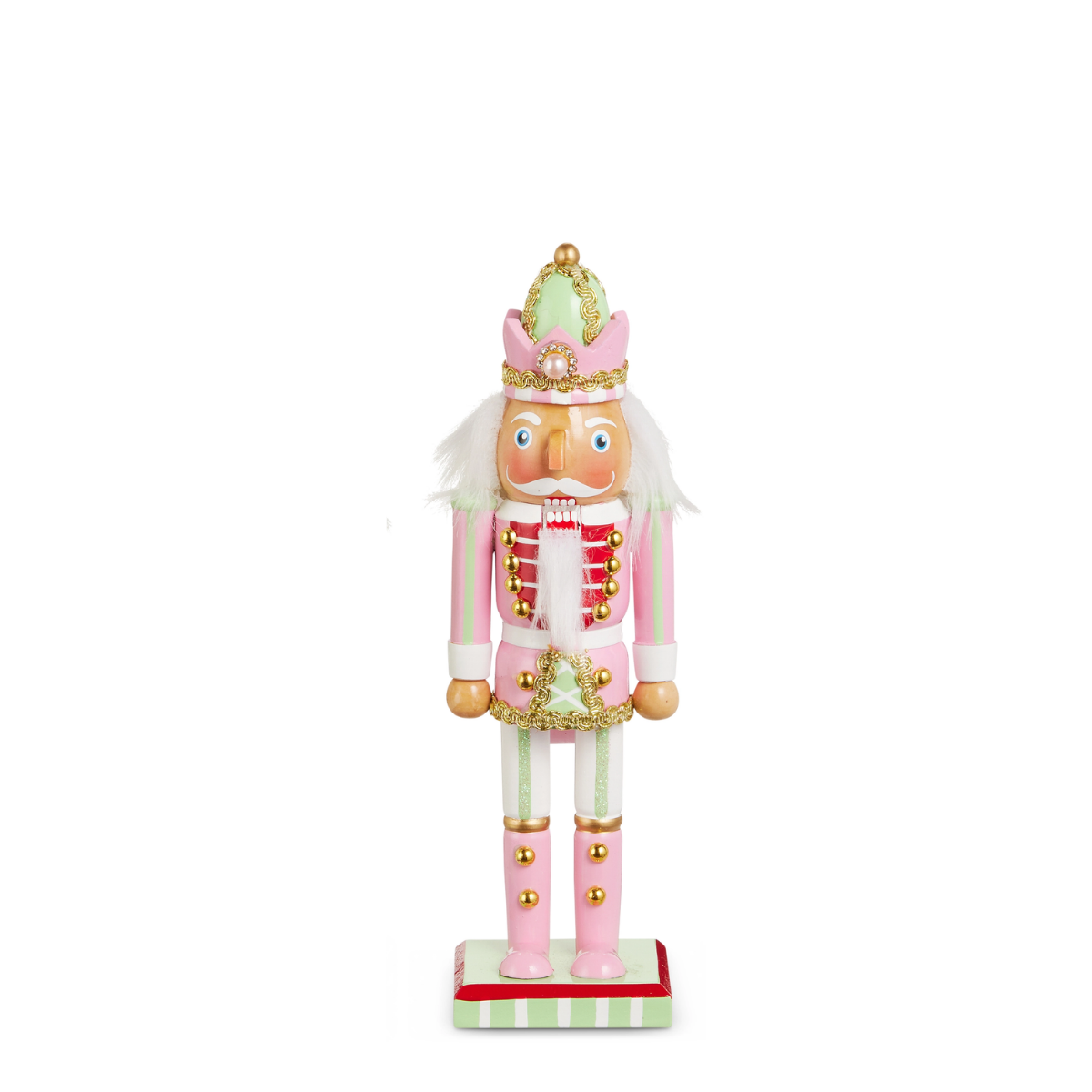 Tillsbury 8.5" Nutcracker, Pink & Green