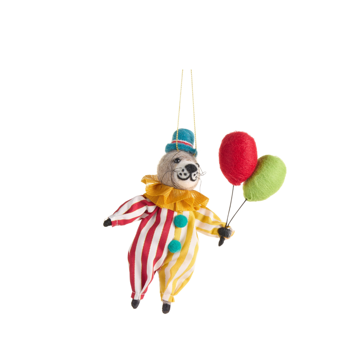 Big Top Felt Ornament, Blue Hat