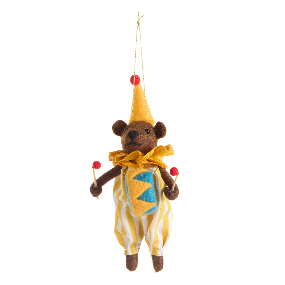 Big Top Felt Ornament, Yellow Hat