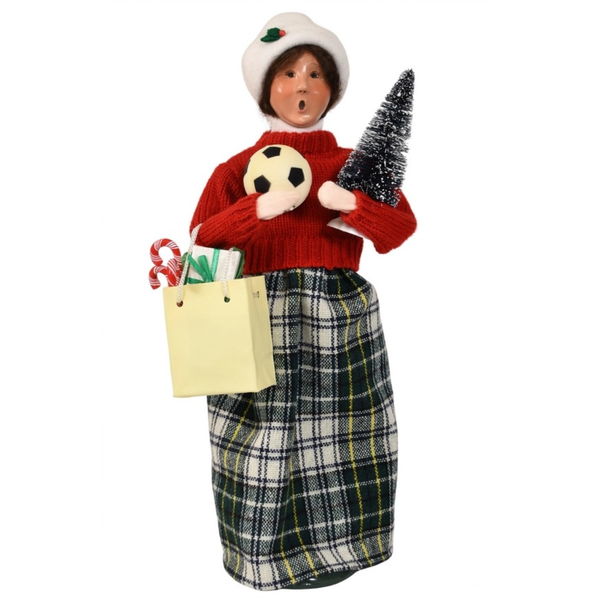 Byers Choice Shopping Family Woman