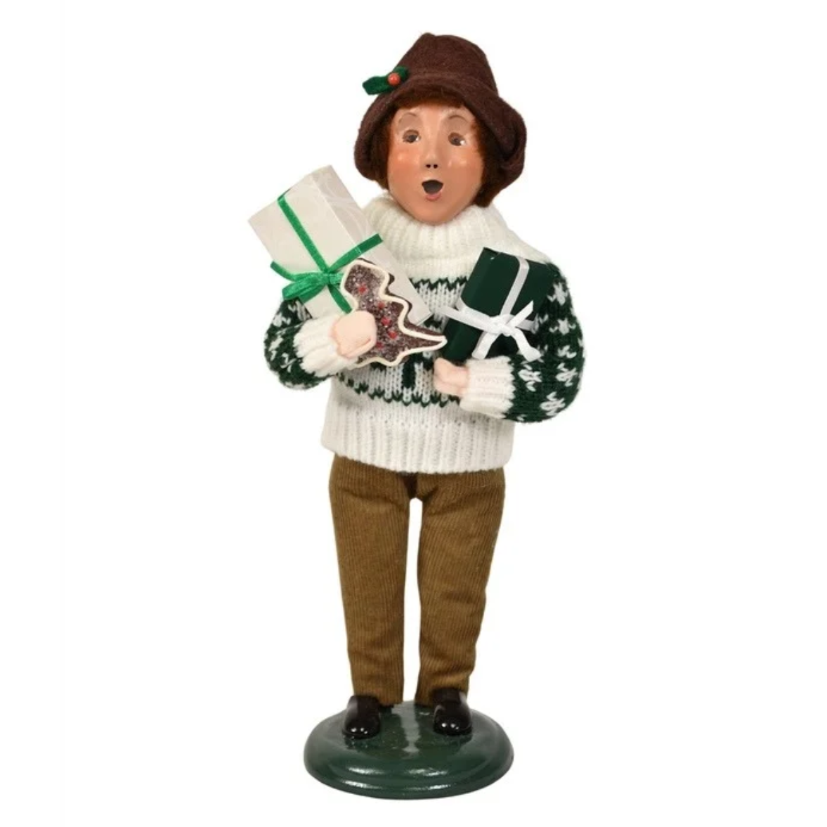 Byers Choice Shopping Family Boy