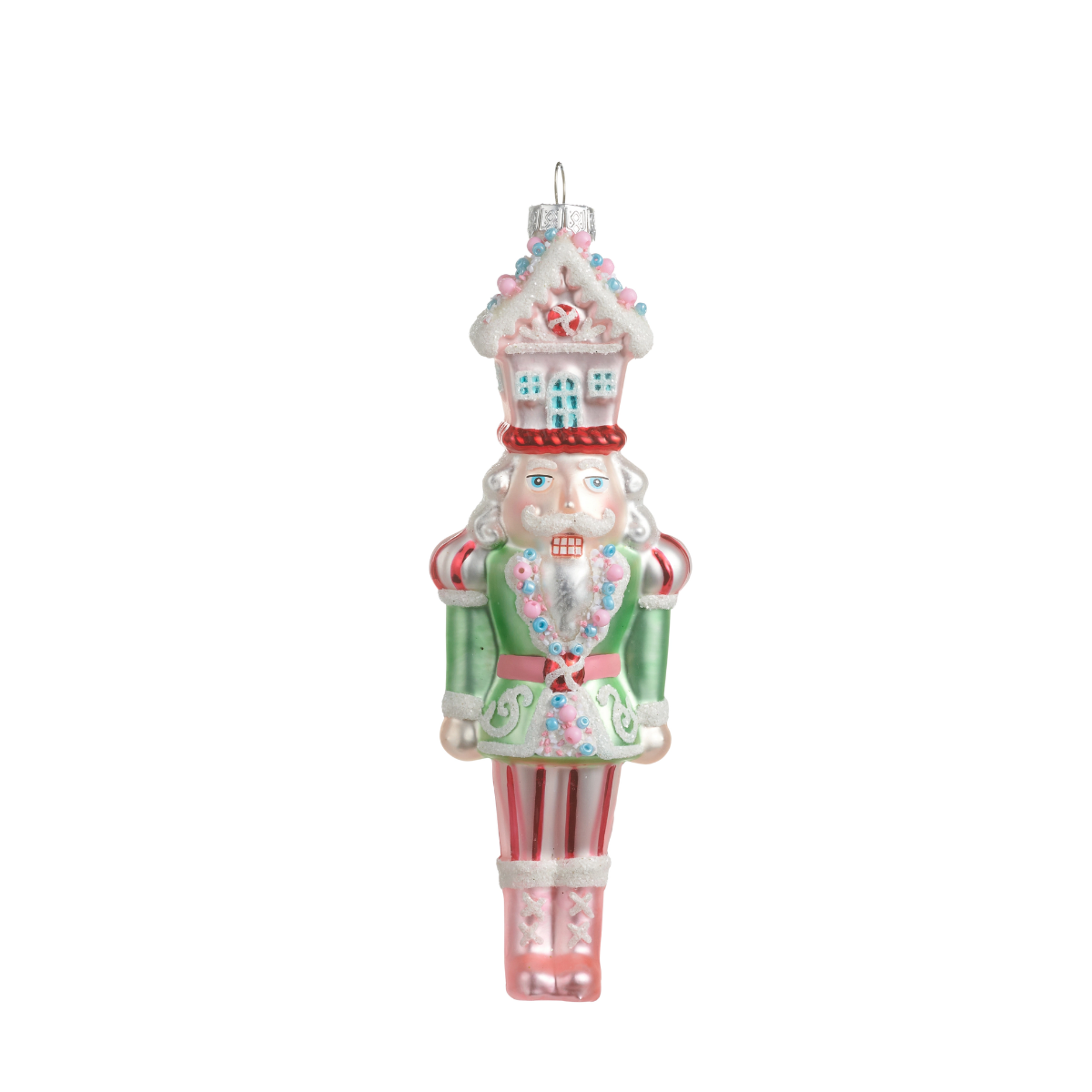 Sweet Dreams Nutcracker Ornament, Green