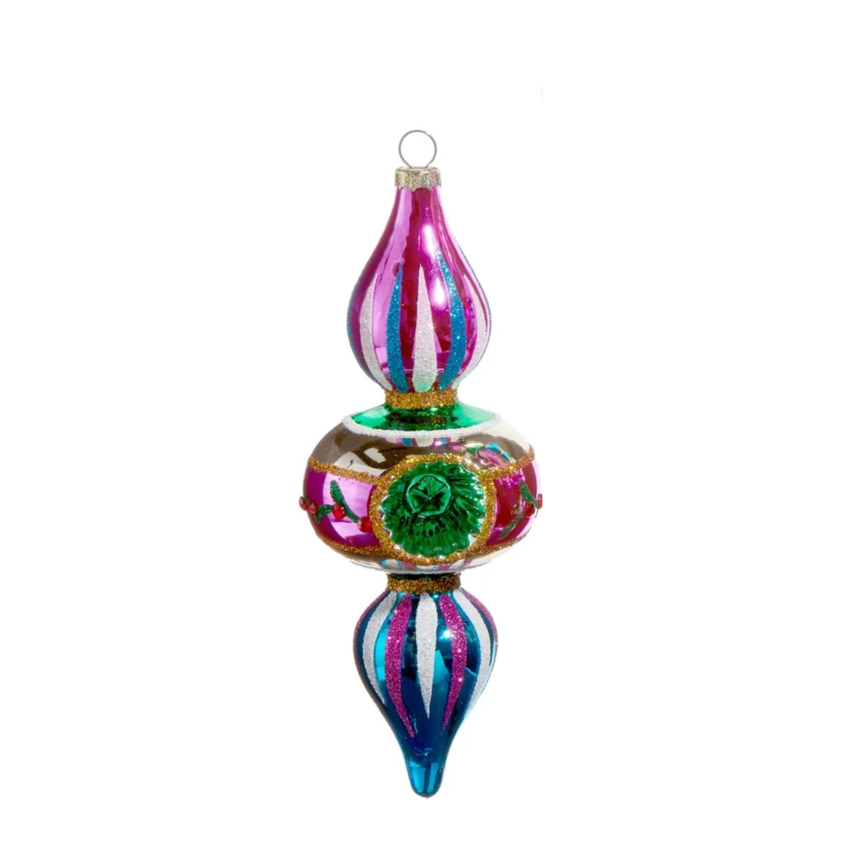 Ellsley Finial Ornament, Green Eye