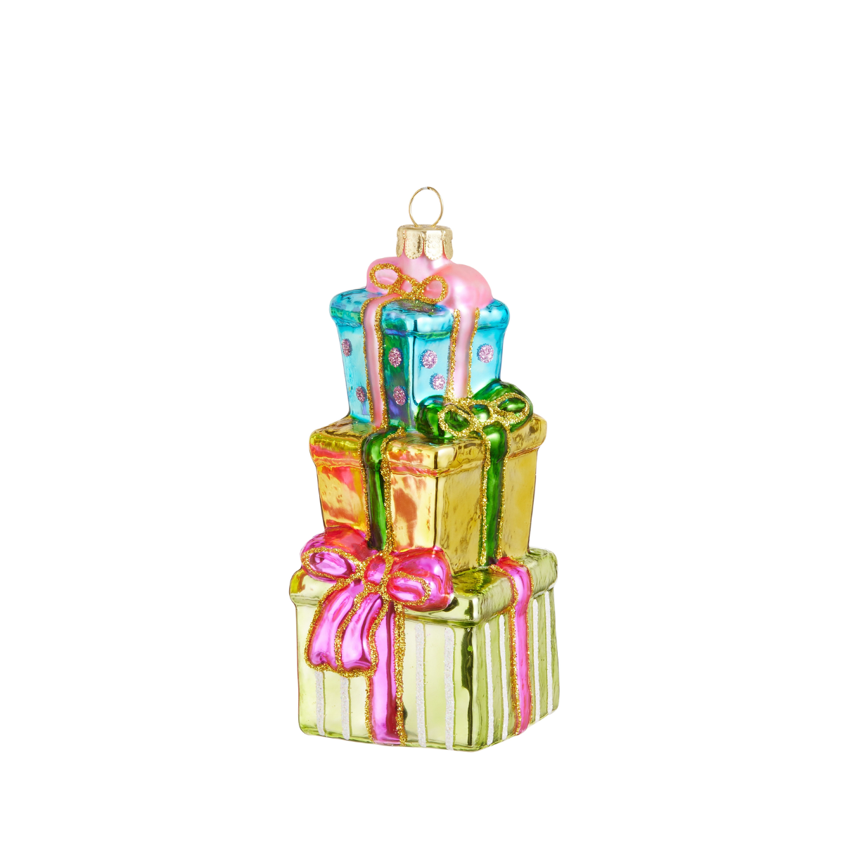Tower of Gifts Ornament, Blue