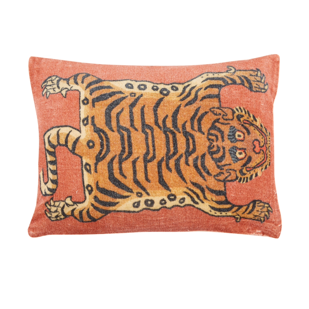 Tibetan Tiger Cushion, 12 X 16