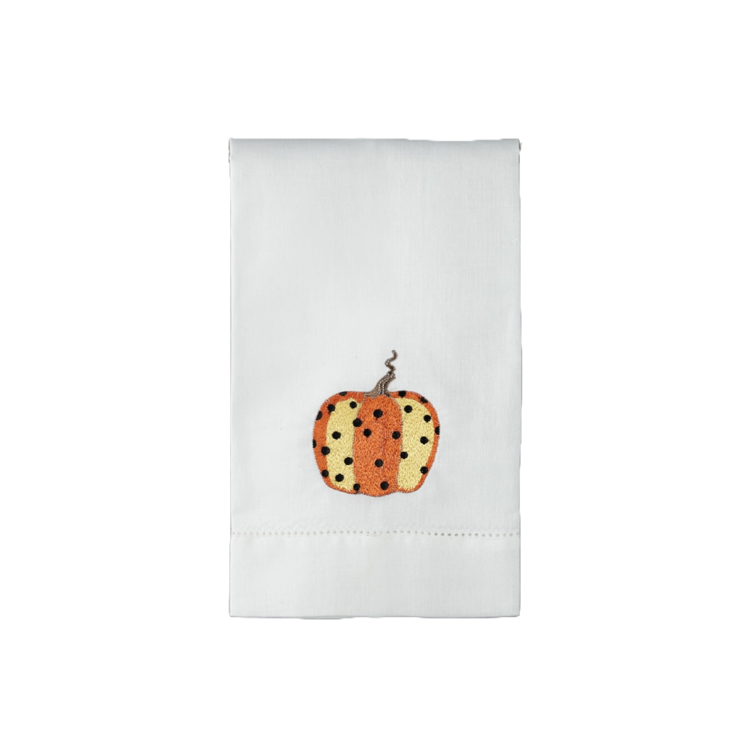 Pumpkin Spotty Tea Towel