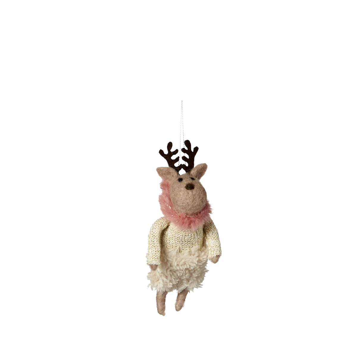 Darling Reindeer Felt Ornament