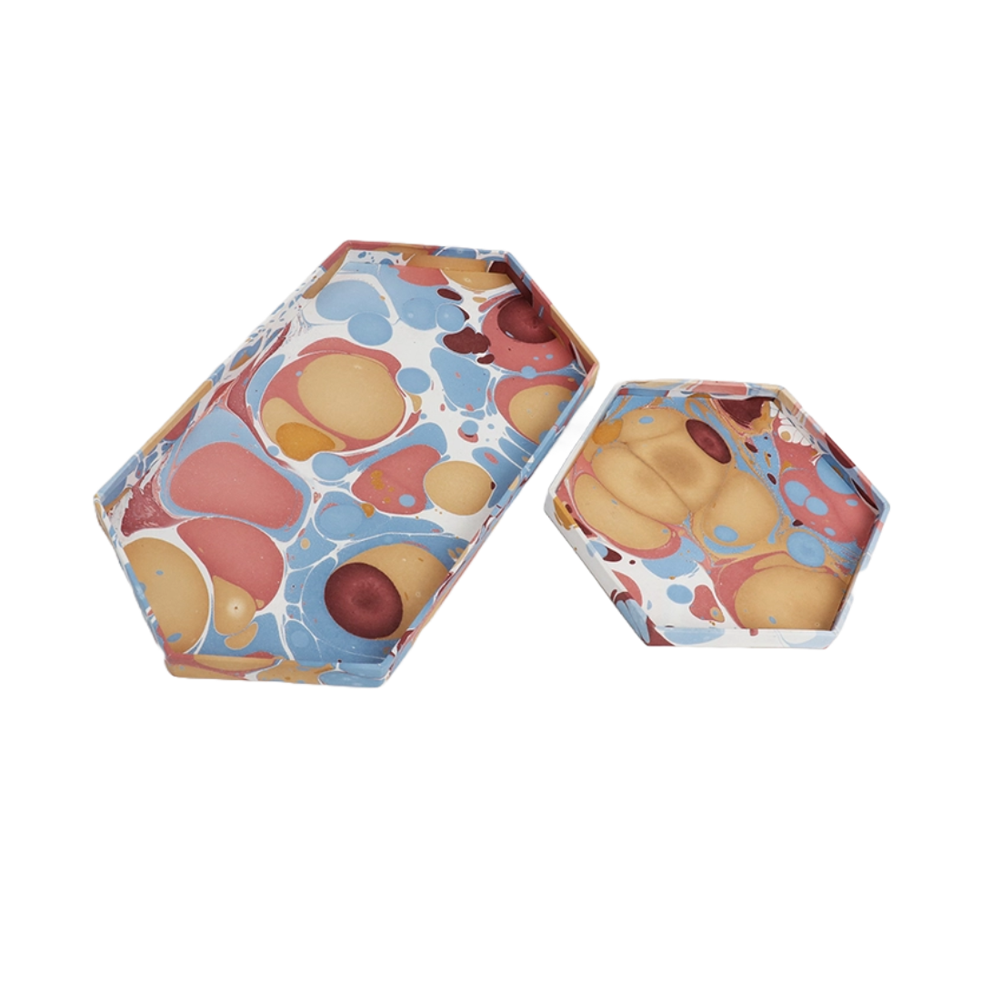 Sasser Hex Trays, Set of 2