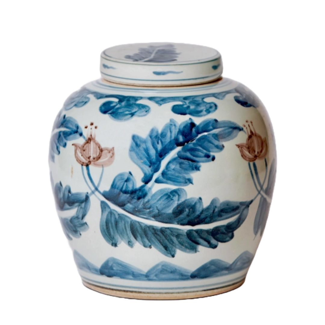 Baleri Handpainted Porcelain Jar