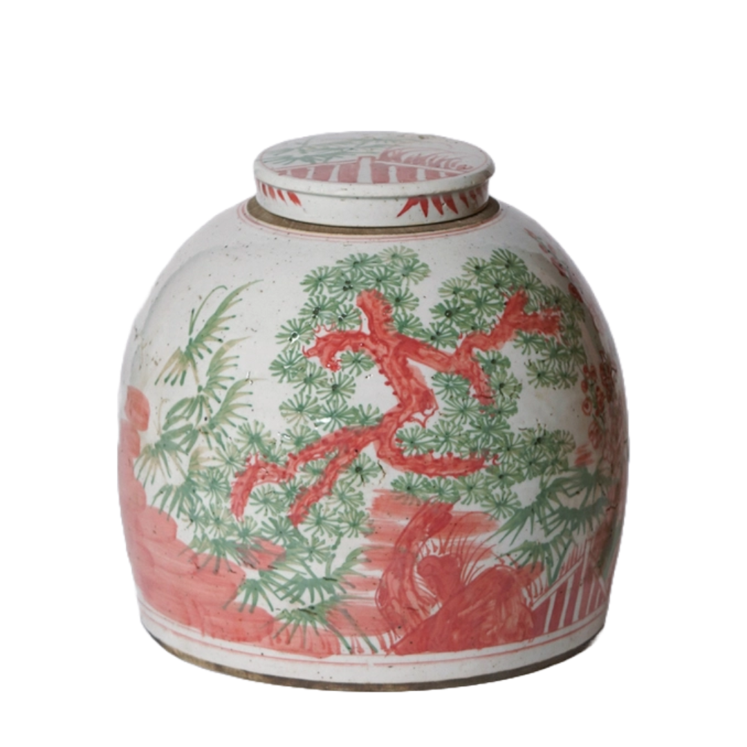 Mansi Handpainted Porcelain Jar