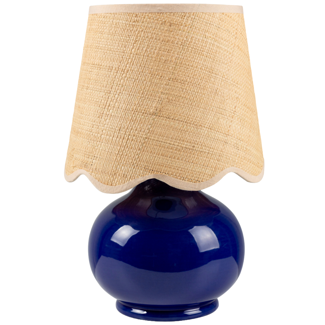 Evers Tiny Table Lamp, Cobalt