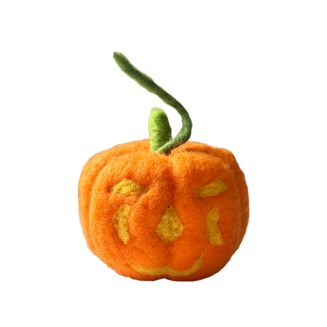 Plush Pumpkin Head, Orange Pumpkin