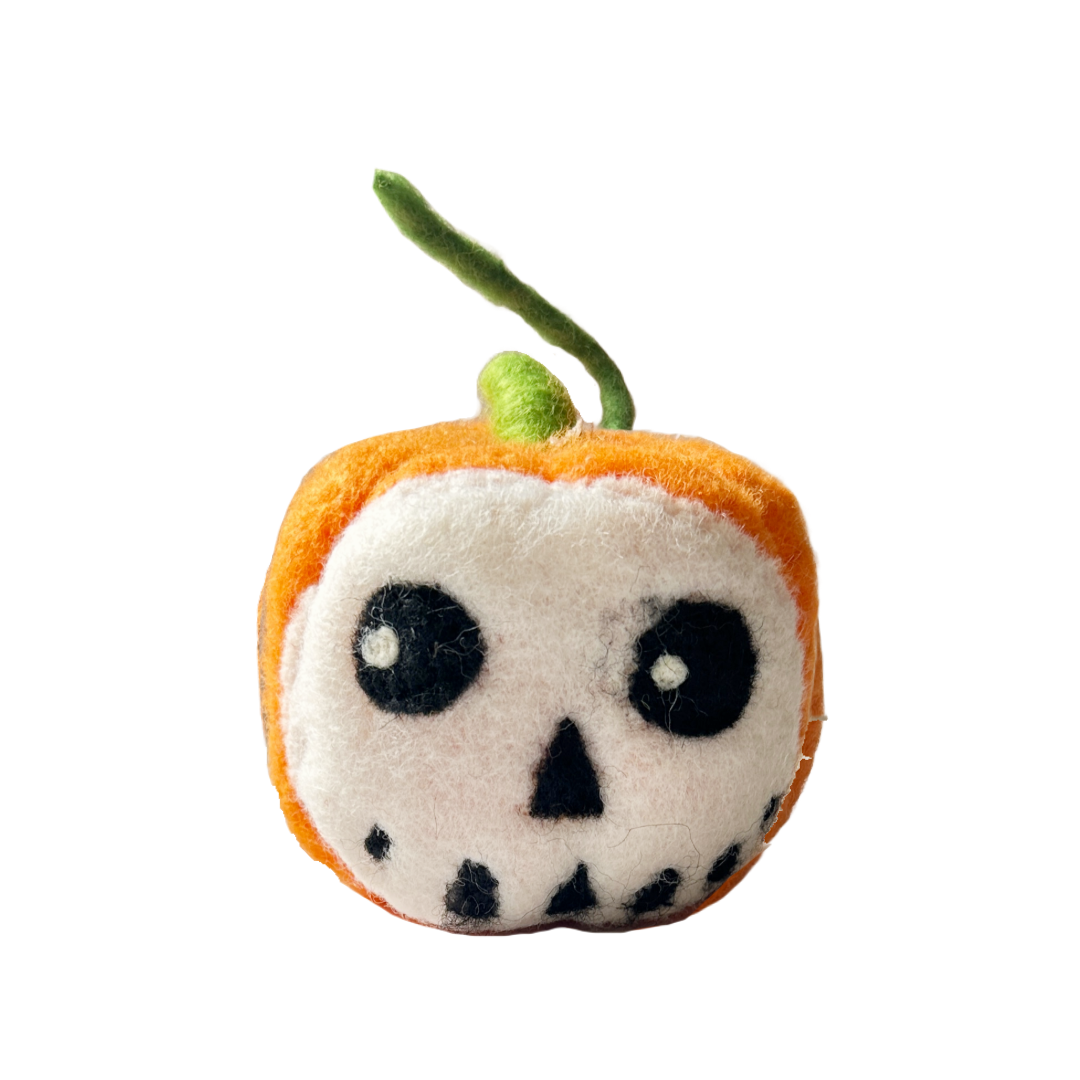 Plush Pumpkin Head, Skelly Pumpkin