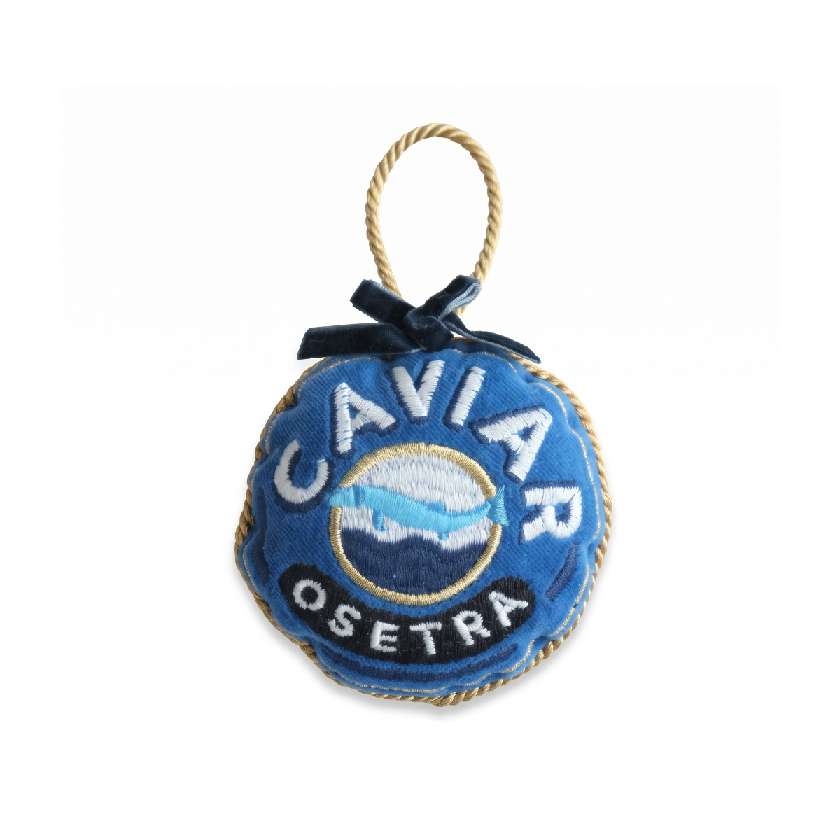 Caviar Velvet Embroidered Ornament