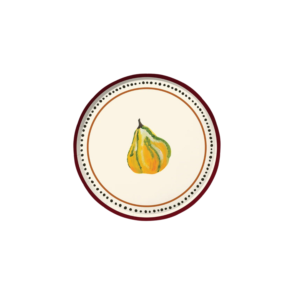 Sanderson Hors d'Oeuvres Paper Plate Set, Gourd