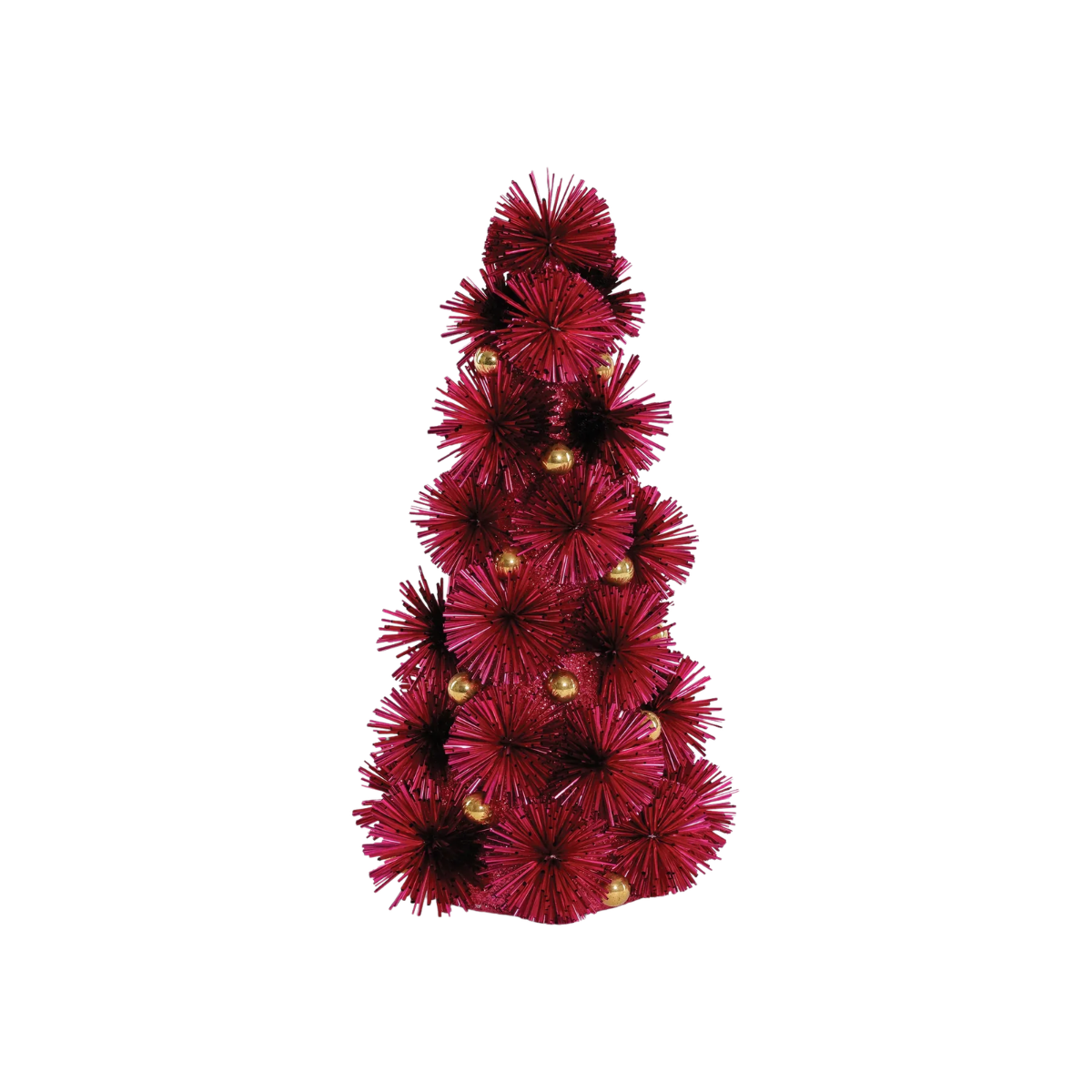 Sparkly Pom Tree, Hot Pink