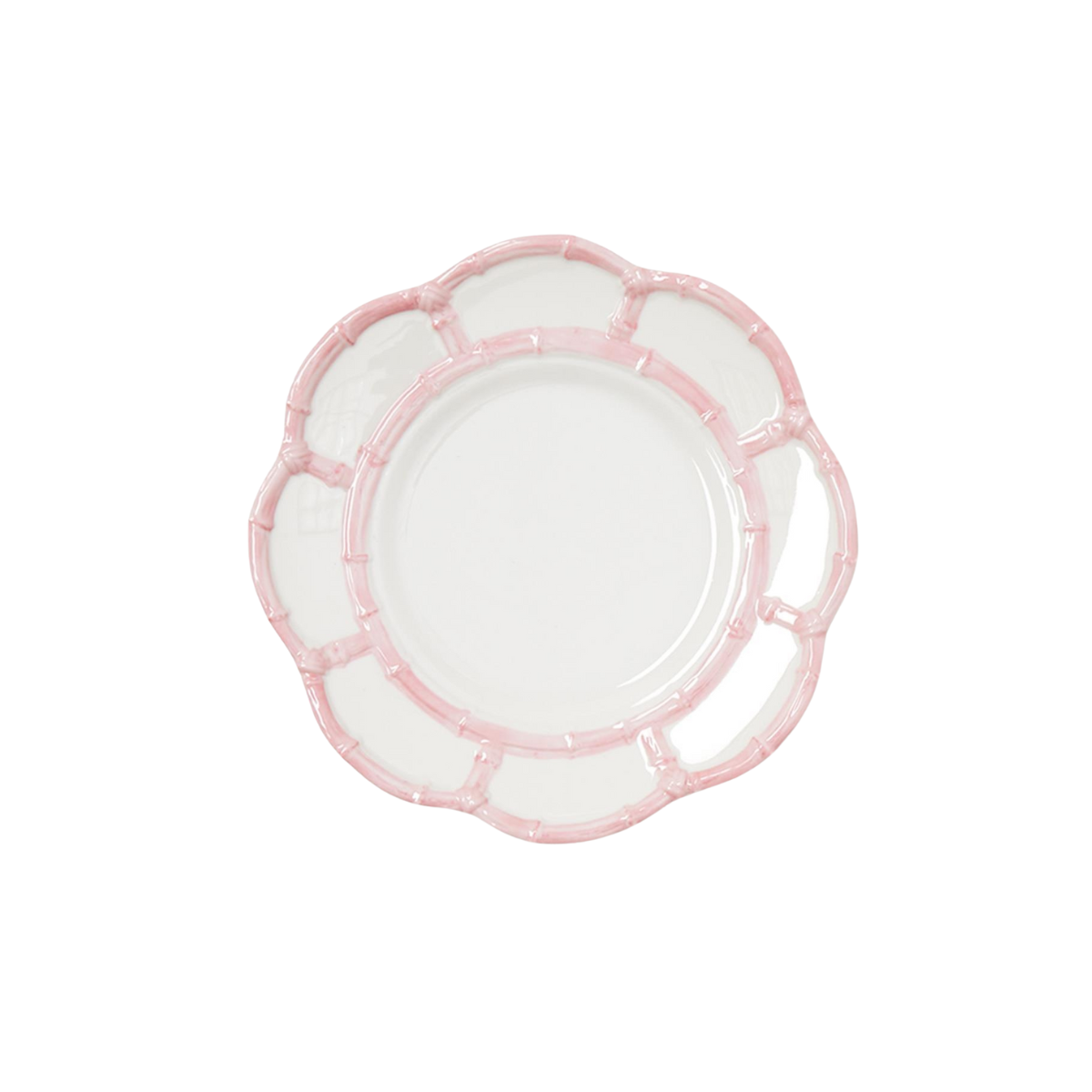 Rose Bamboo Melamine Salad Plate