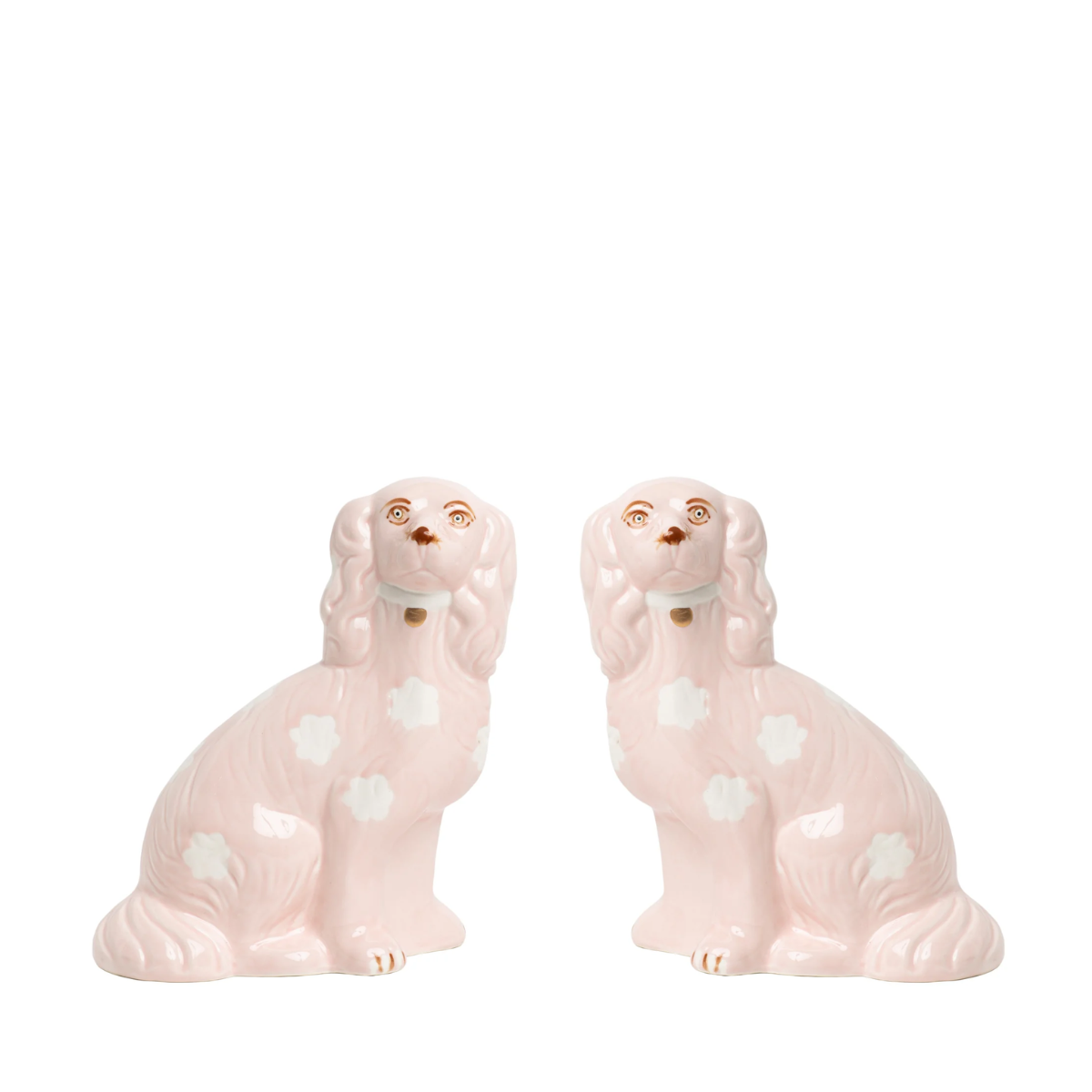 Pawley Pink Staffordshire Dogs, Multi Sizes