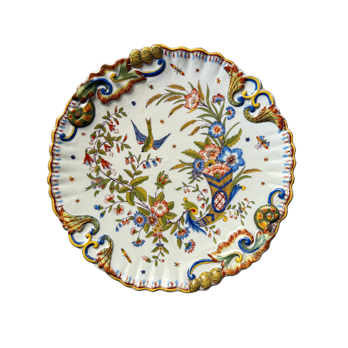 Vintage Hand Painted French Small Platter