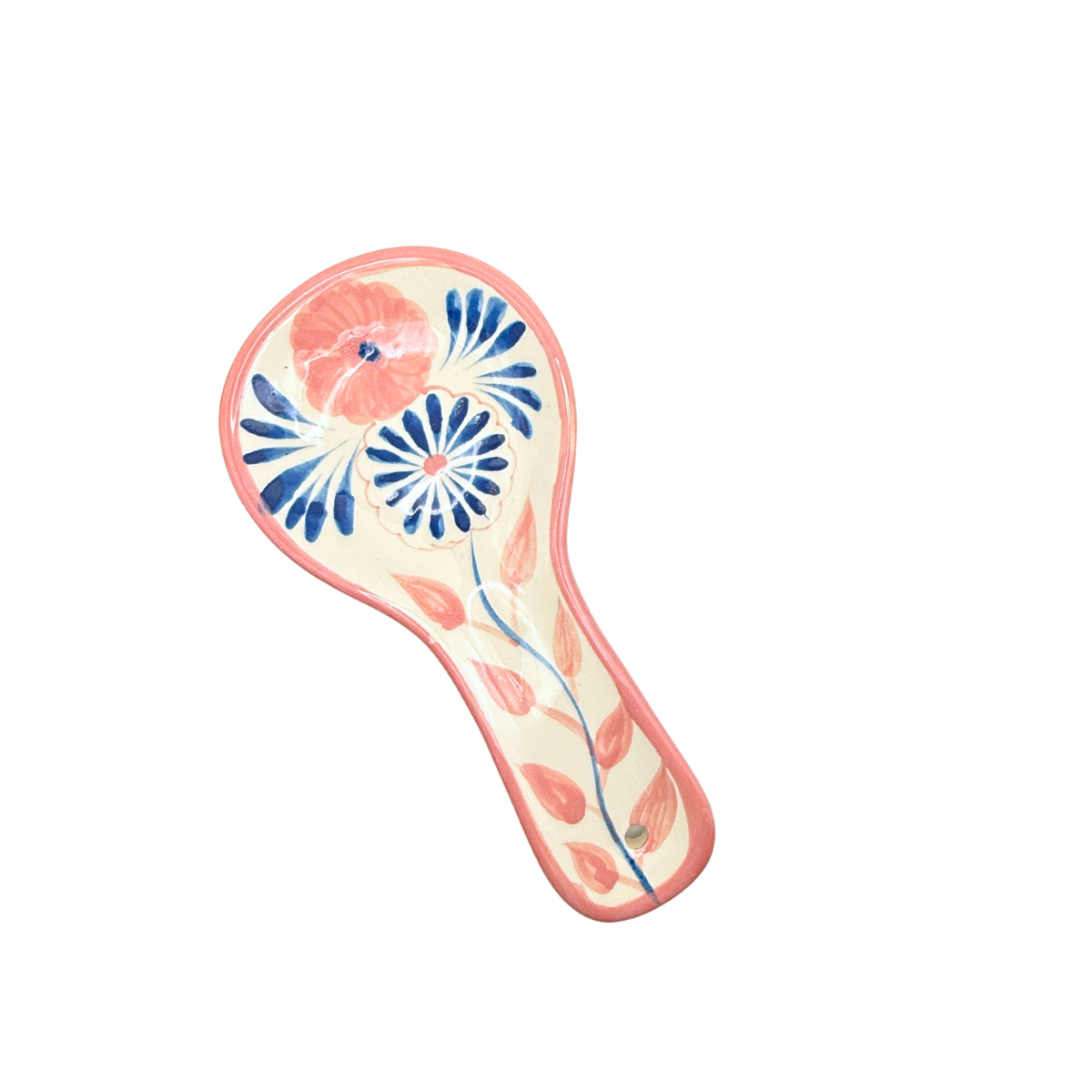 Jardin Spoon Rest, Pink & Blue